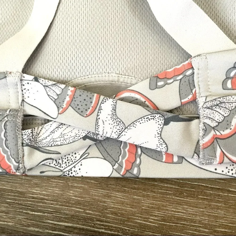 Victoria secret grey butterfly sports bra